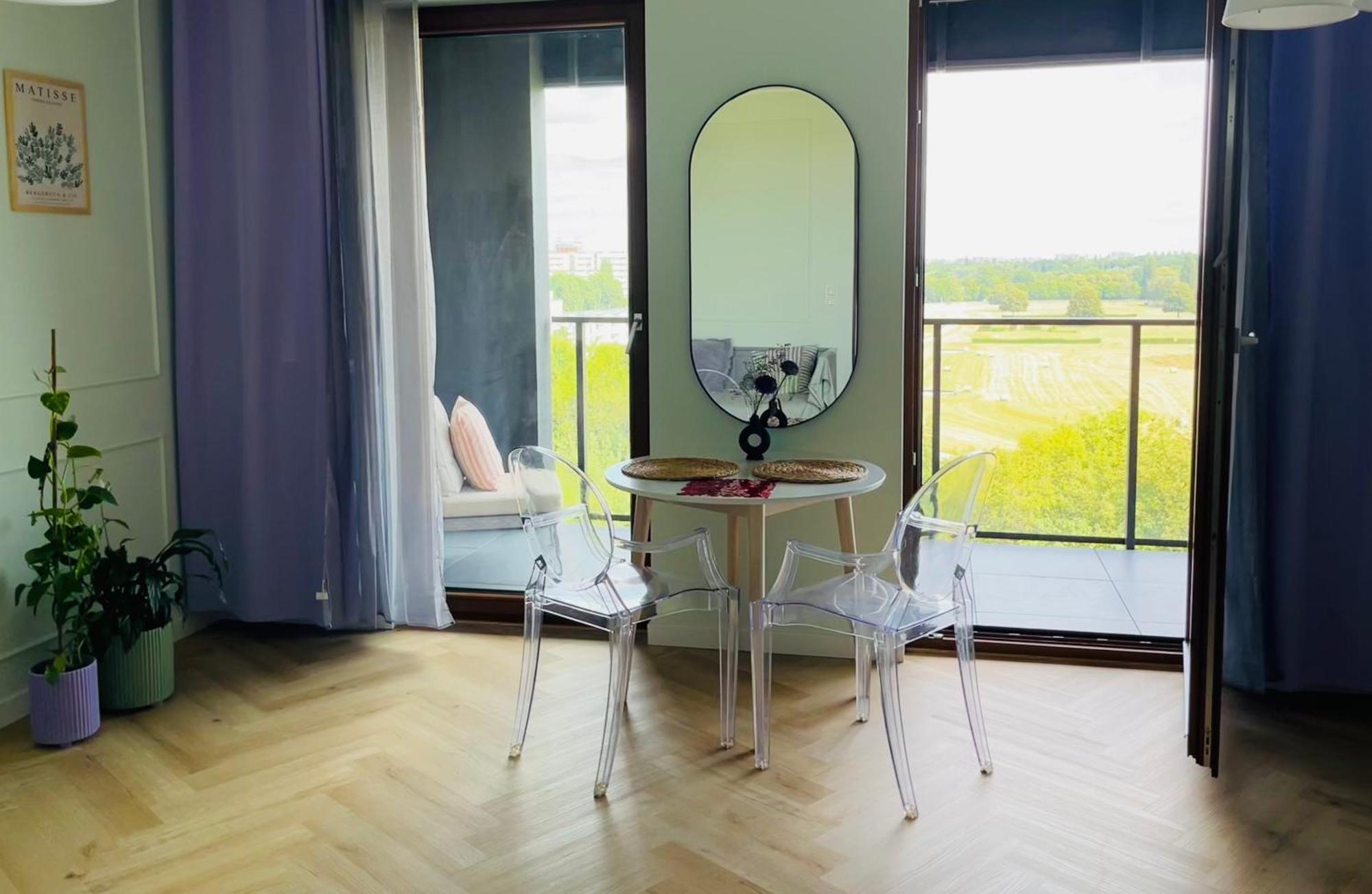 Warsaw Airport Wyscigi - City And Green View Apartment With Underground Garage Exteriör bild